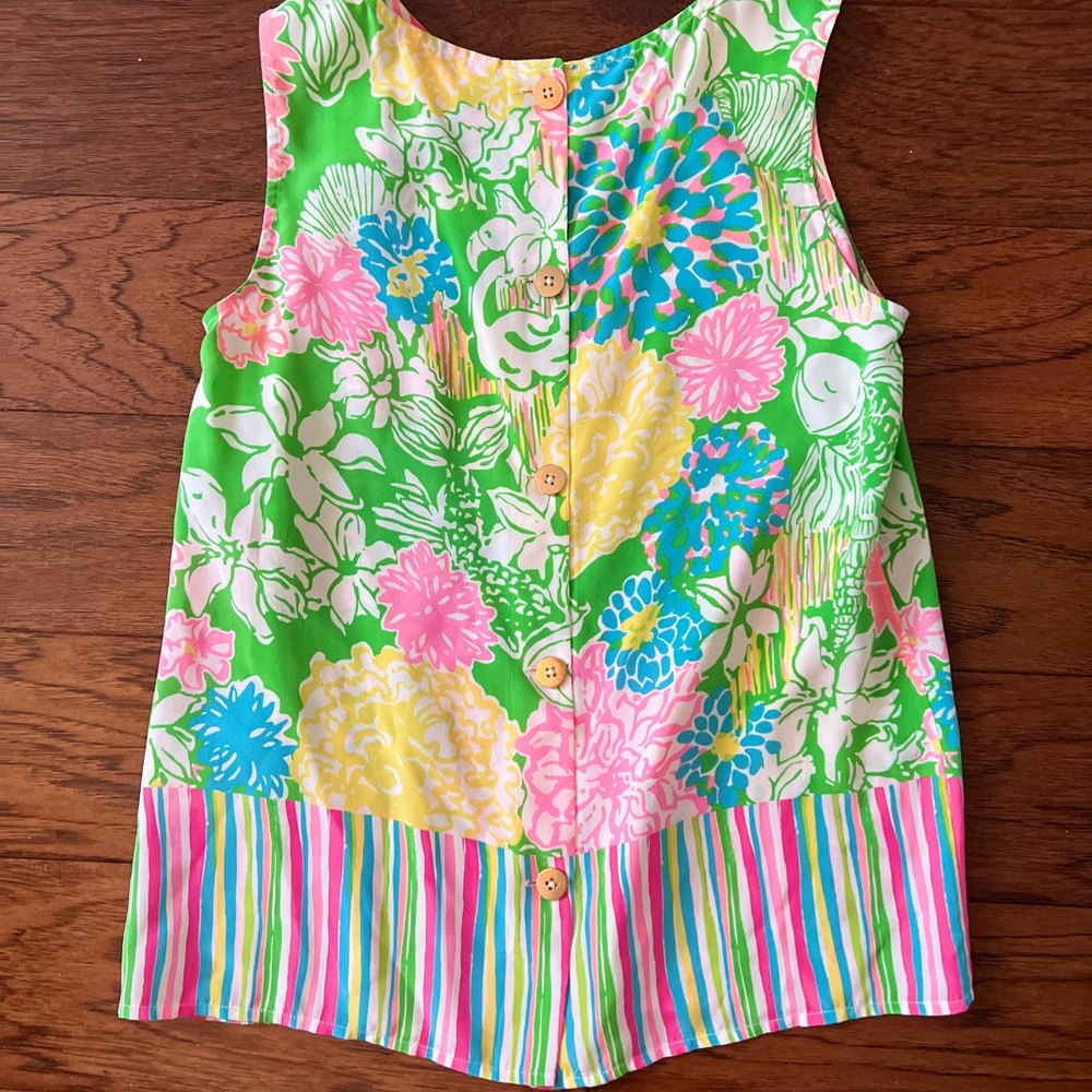 Lilly Pulitzer Multicolor Floral Tank Top